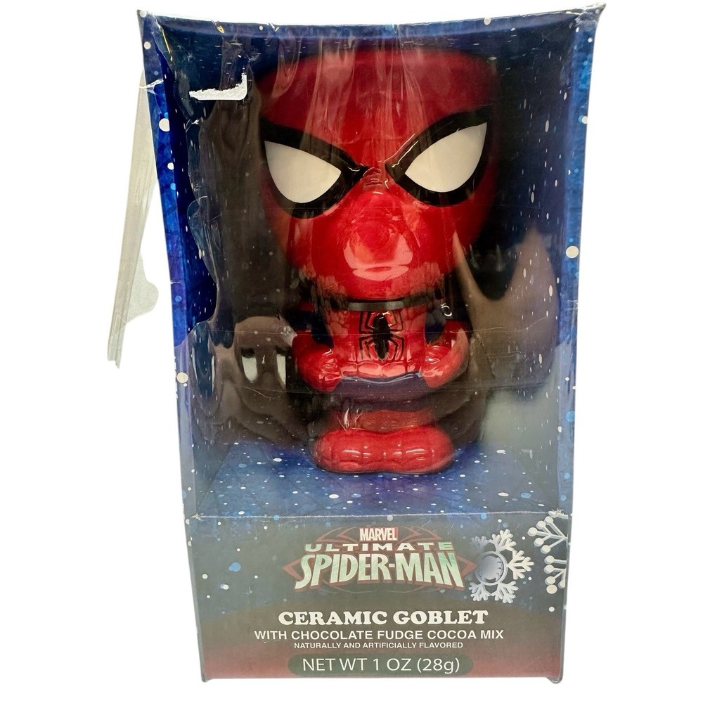Ceramic Goblet - Marvel Ultimate Spider-Man - With‎ Chocolate Fudge Cocoa Mix